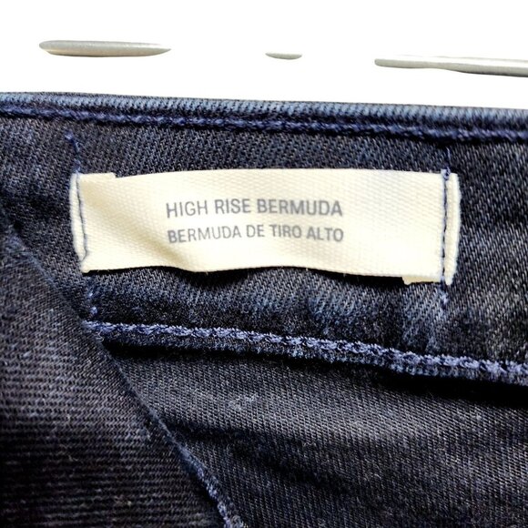 High-Rise Bermuda Denim Shorts Universal Thread Slim Leg Smooths  Size 0/25 - Picture 10 of 11